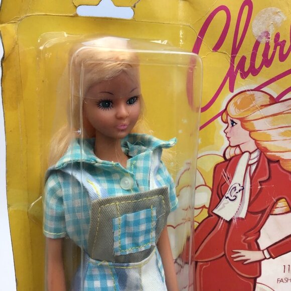 Durham's Charly Fashion Doll 11.5" Blond Blue Check Dress Barbie KO Vintage 1976 - Picture 3 of 8